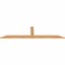 Ekena Millwork Portland Smooth Timber Gable Bracket, Western Red Cedar, 72"W x 18"H x 1 1/2"D x 3 1/2"F, 6/12 Pitch GBW072X18X0204POR00SWR - alternate 4